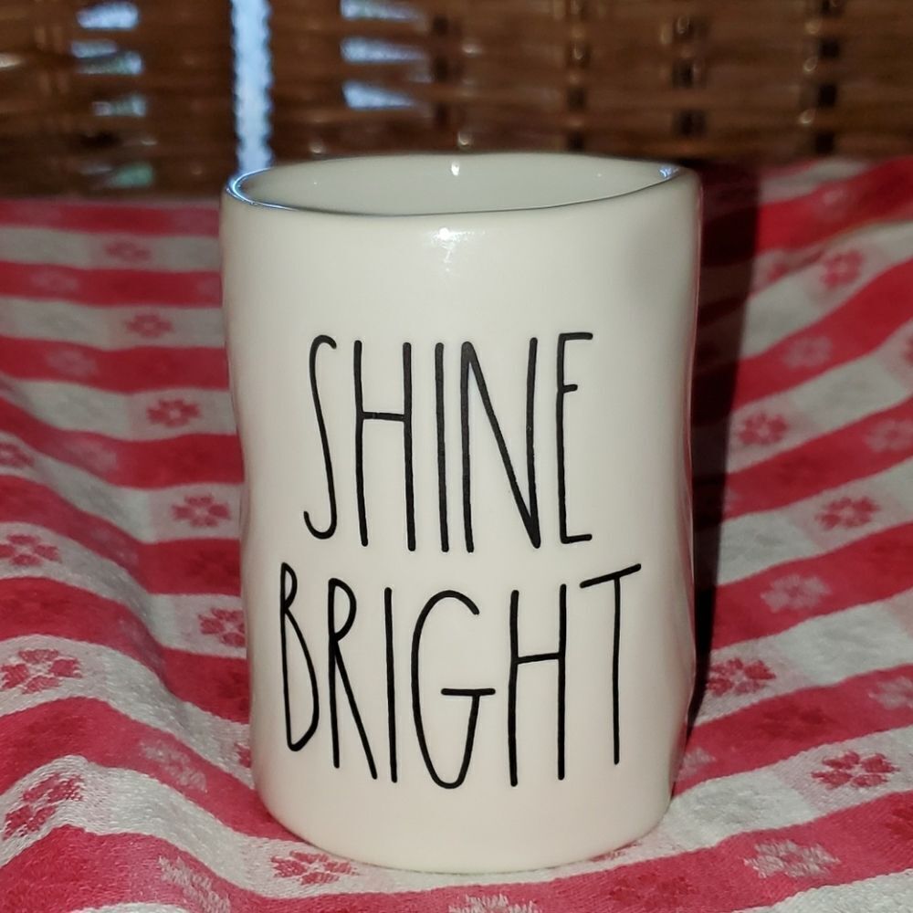 Rae Dunn by Magenta SHINE BRIGHT Mug Cup NEW
